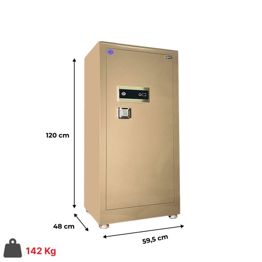 Két sắt Bofa BF-120ZY Khóa điện tử + Khóa vân tay , App thông minh quản lý qua điện thoại