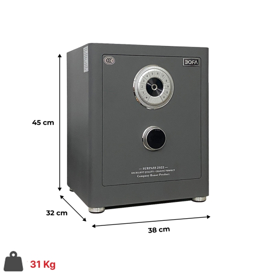Két sắt thông minh Bofa BF-45ZZ vân tay báo động điện thoại 
