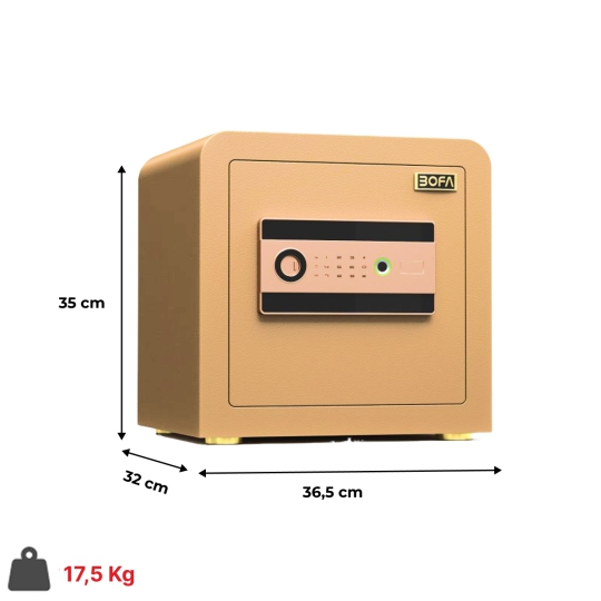 Két Sắt mini Bofa ZB-35DY khóa vân tay + điện tử 