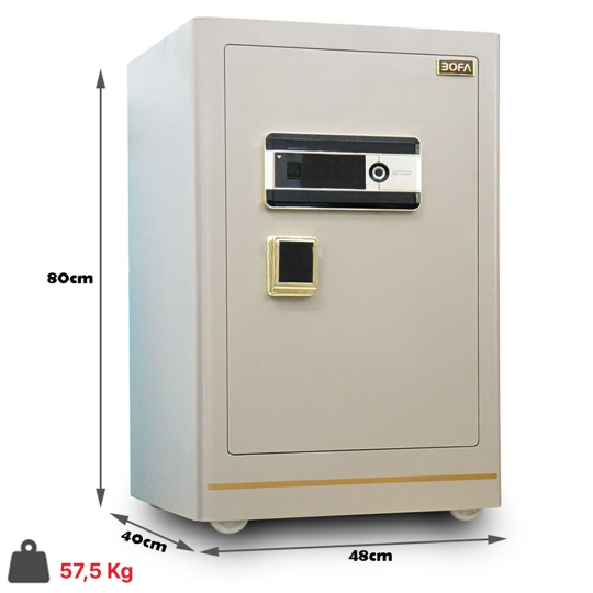 Két sắt nhập khẩu BOFA ZB-80DJ vân tay+điện tử+app kết nối điện thoại: