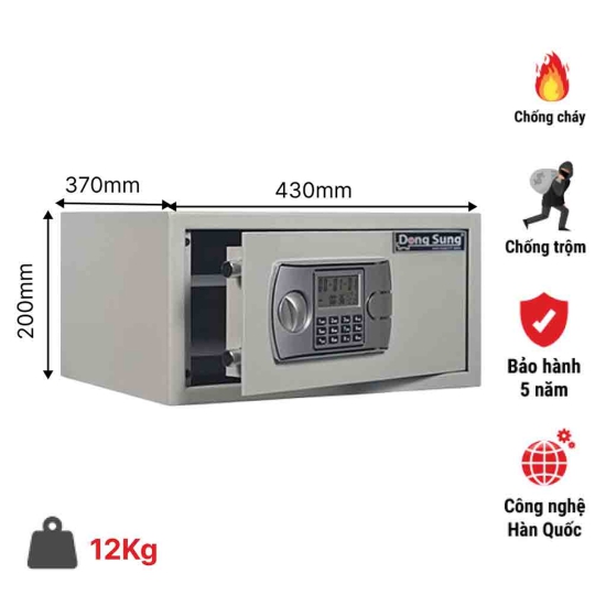 Két Sắt khách sạn DS-200L Laptop