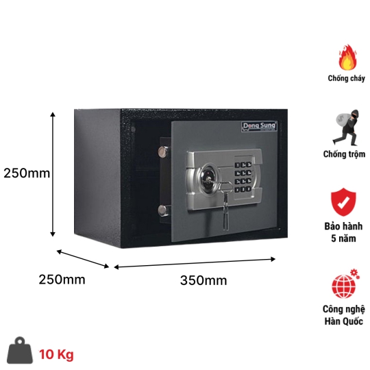 Két sắt Khách Sạn Mini DS-25K khóa điện tử
