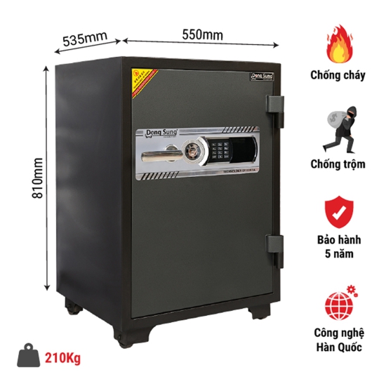 Két sắt DS81E khóa điện tử 