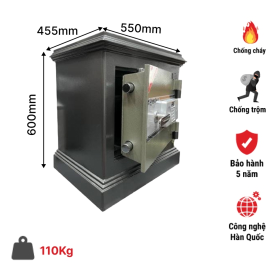 Két sắt DongSung DSK100E khóa điện tử