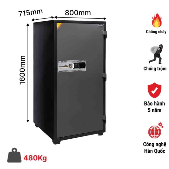 Két Sắt điện tử DS-160E 
