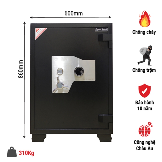 Két Sắt siêu cường EURO 86C khóa cơ bảo hành 5 năm 
