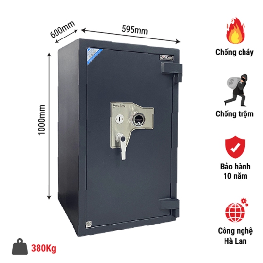 Két sắt gia đình siêu cường US100 (380kg) An toàn bảo mật chống cháy