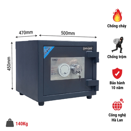 Két sắt siêu cường US45 khóa cơ an toàn tuyệt đối