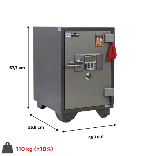 Két sắt Hòa Phát KS110K1DT Khóa điện tử 