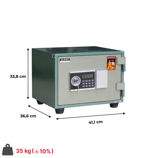 Két sắt Hòa Phát KS35NDT - Khóa điện tử 