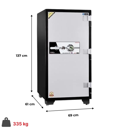 Két Sắt Solid SLS-139 (335kg) Hàn Quốc Chống Cháy