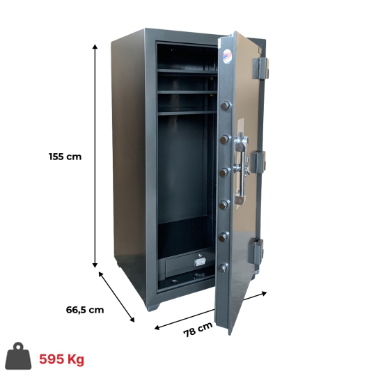 Két Sắt Siêu Cường TS155 Khóa Cơ