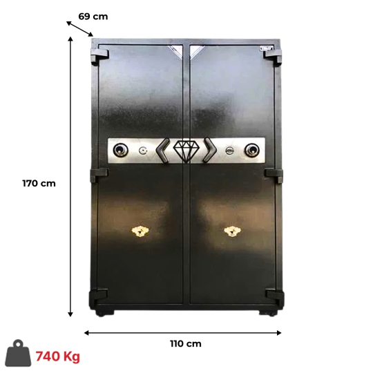 Két Sắt 2 Cánh Truly TS1700 Siêu Cường Cao 1m7